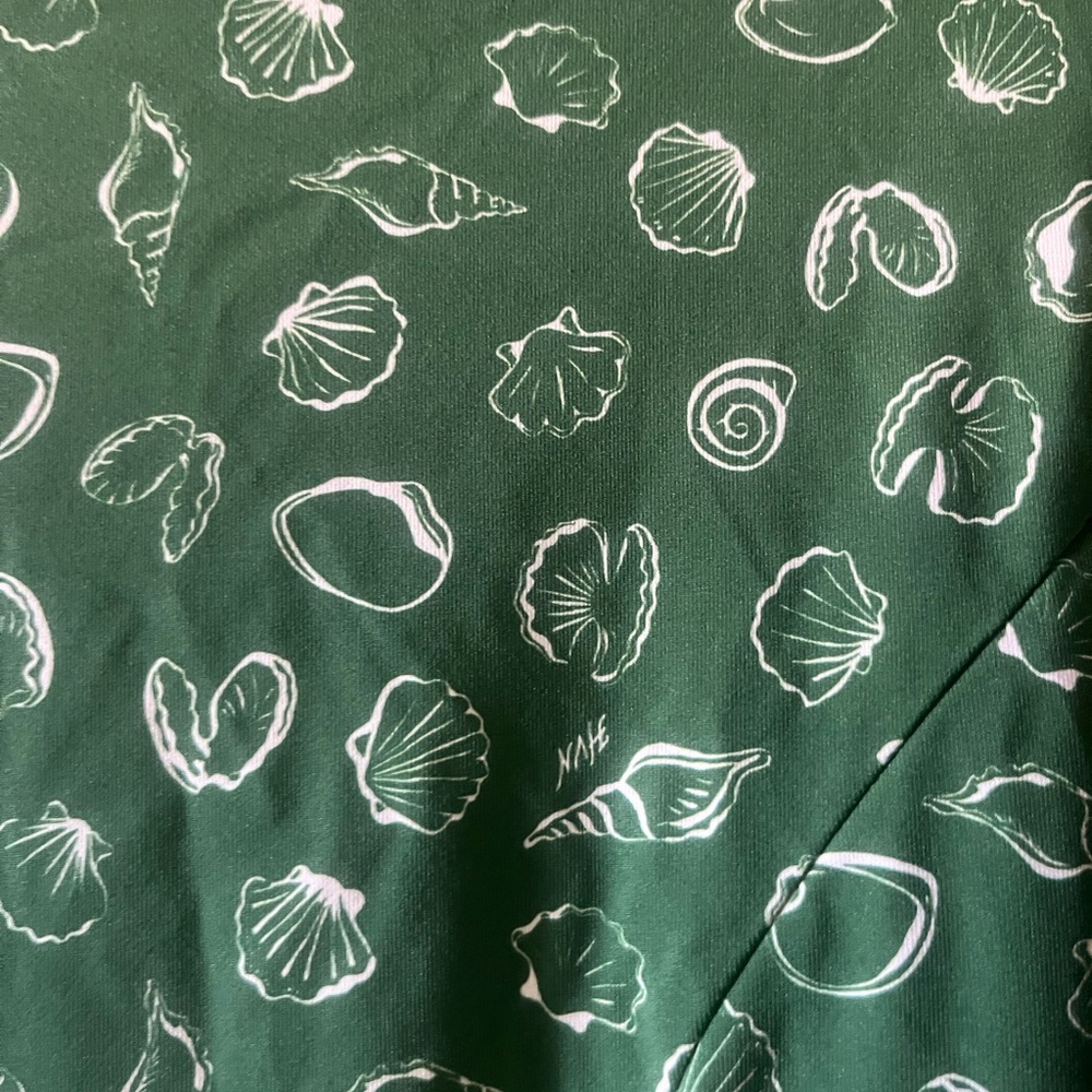 HVN dress size 4 sea shell print with green back ground euc - Picture 5 of 6